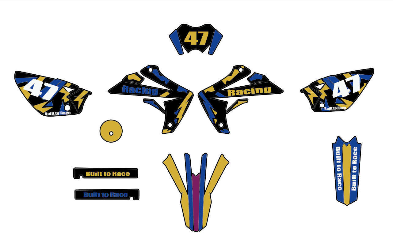 Build To Race Blau/Gold
